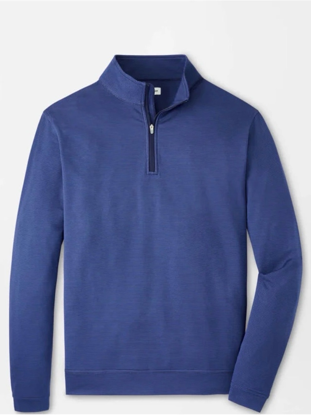 Peter Millar Perth Sugar Stripe Performance Quarter-Zip Sweatshirt (NWT)